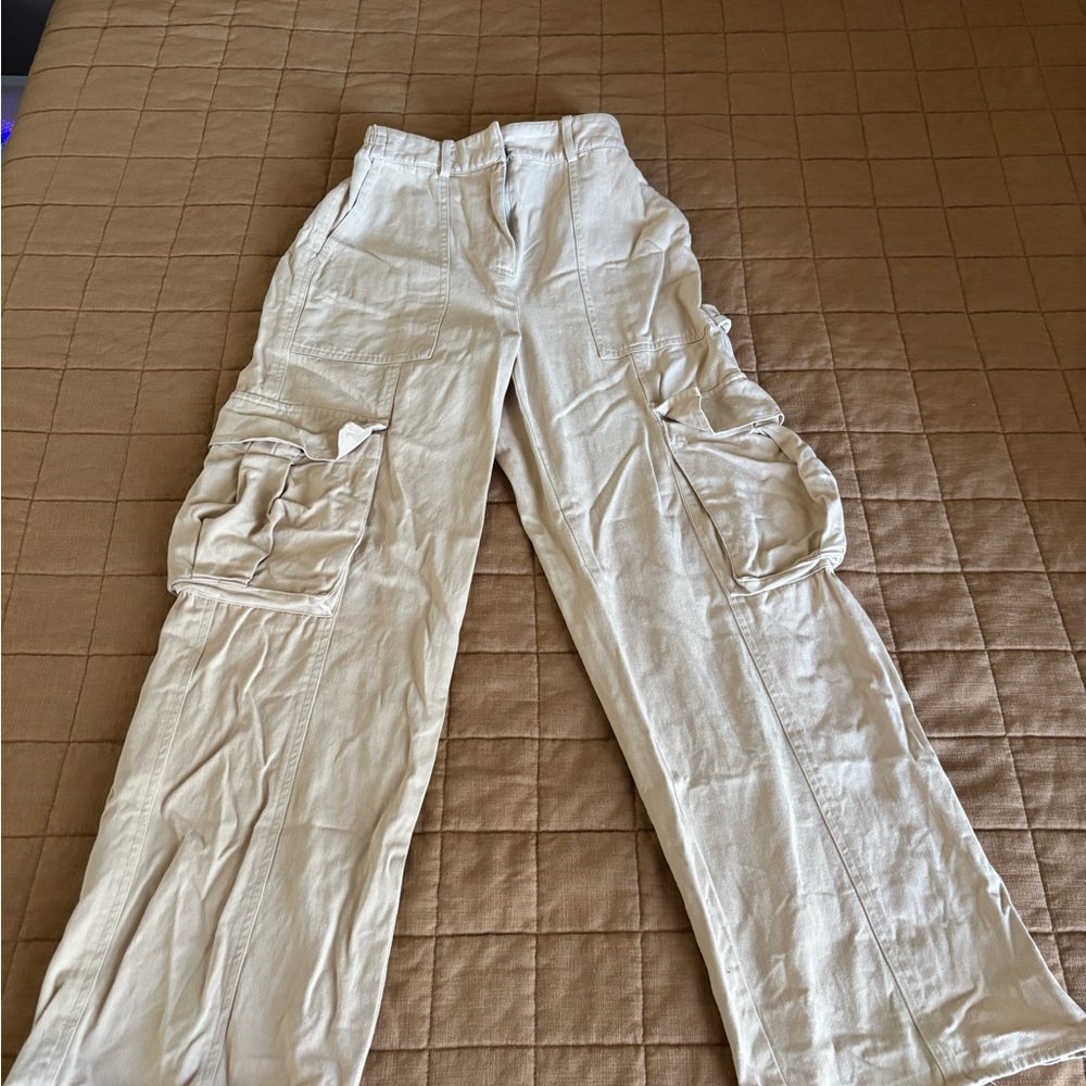 Khaki altar’d state cargo pants, size xs, never worn